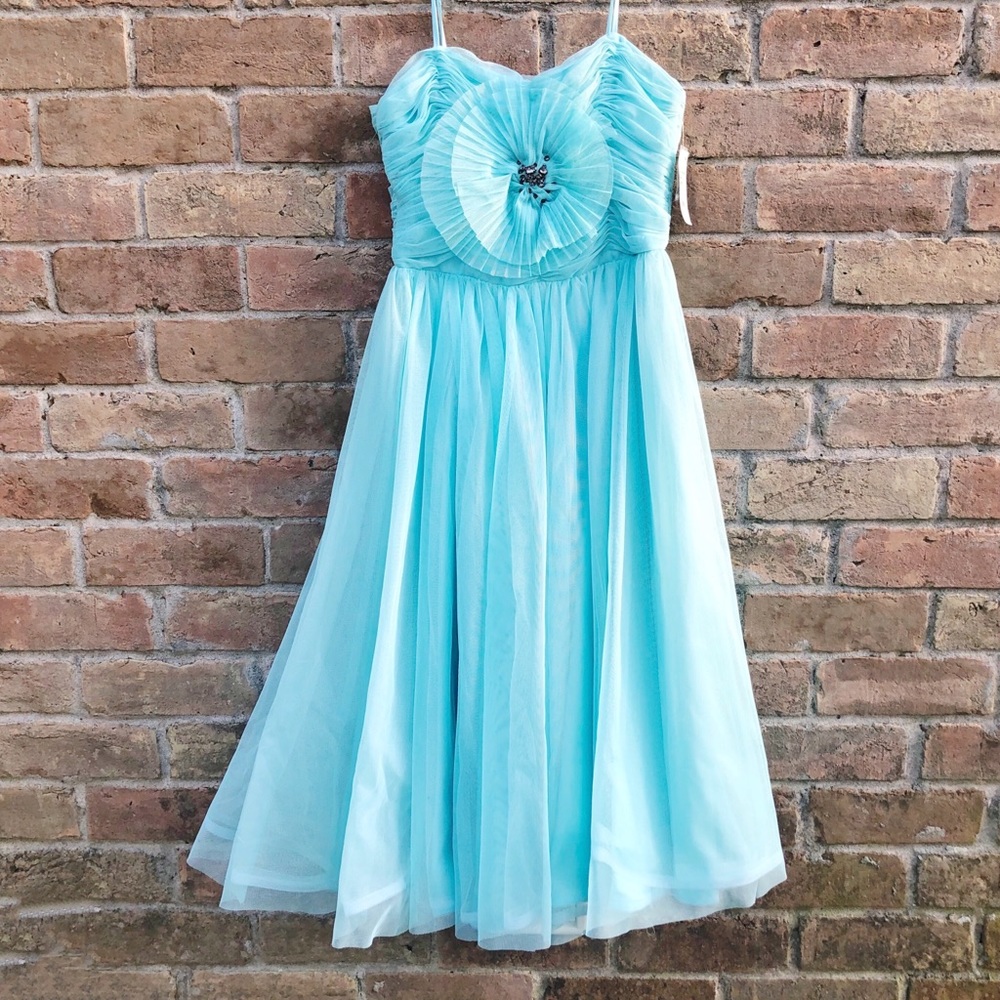 Georgina Chapman Tiffany Blue Dress NWT 8